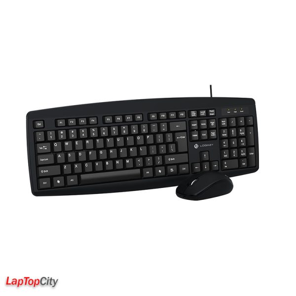 کیبورد و ماوس با سیم لاجی کی مدل KM113B، سوییچ ممبران، Full-Size