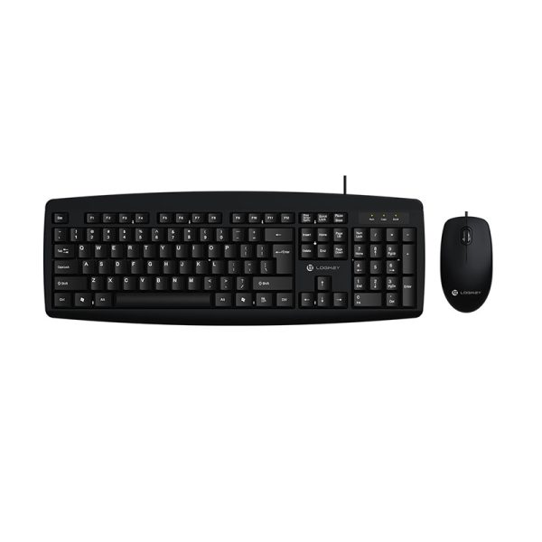 کیبورد و ماوس با سیم لاجی کی مدل KM113B، سوییچ ممبران، Full-Size