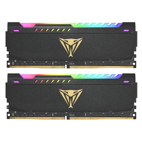 رم PATRIOT VIPER BLACK 16GB DDR4 3200MHz RGB