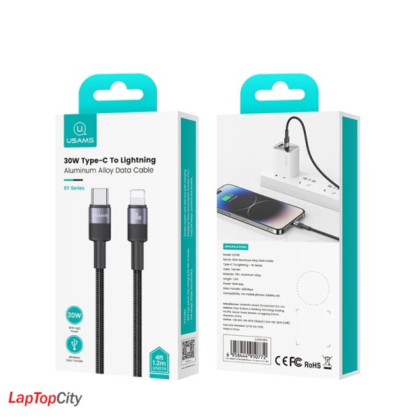 کابل یک متر دویست TypeC TO Lightning مدل USAMS_SJ729