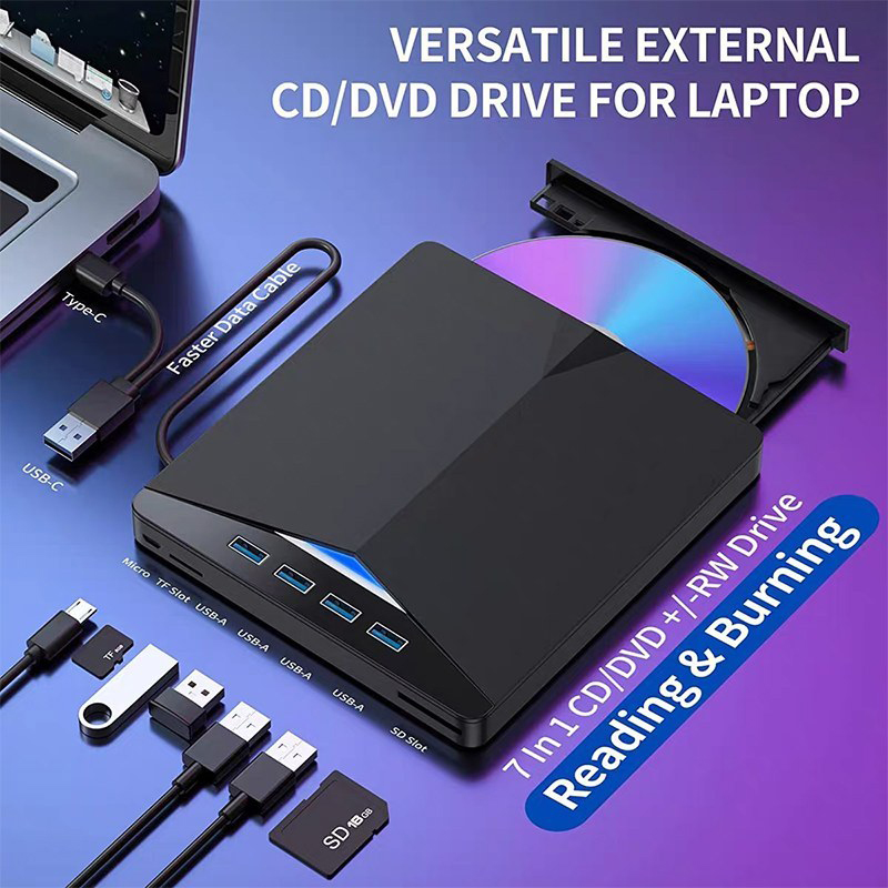 درایو DVD/RW اکسترنال IT-LINK مدل XD013 7in1