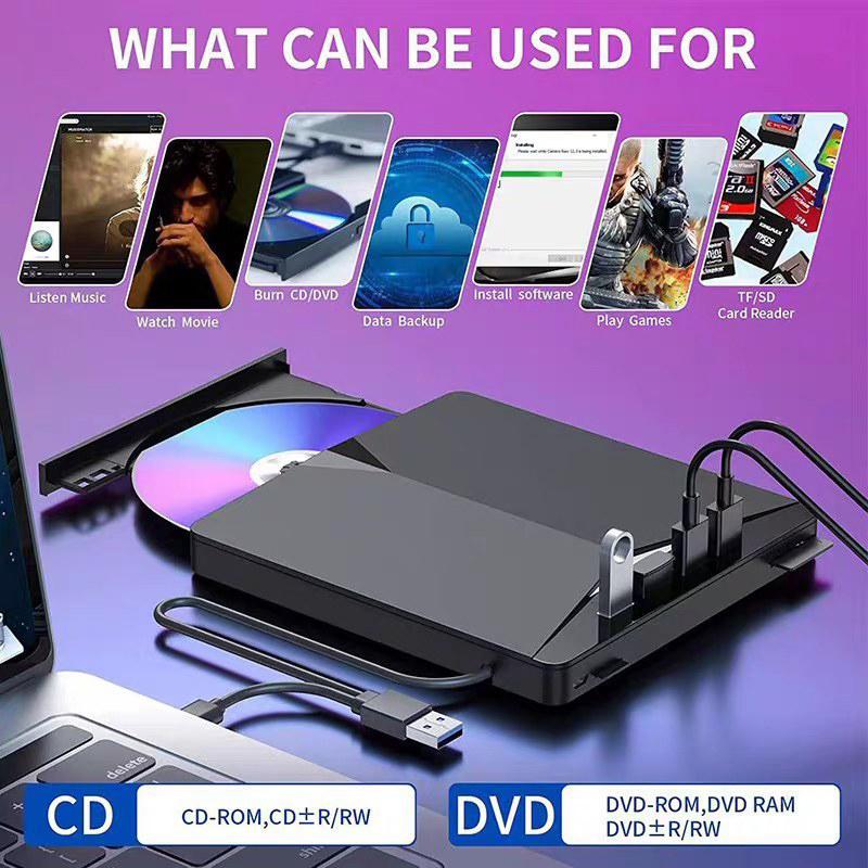 درایو DVD/RW اکسترنال IT-LINK مدل XD013 7in1